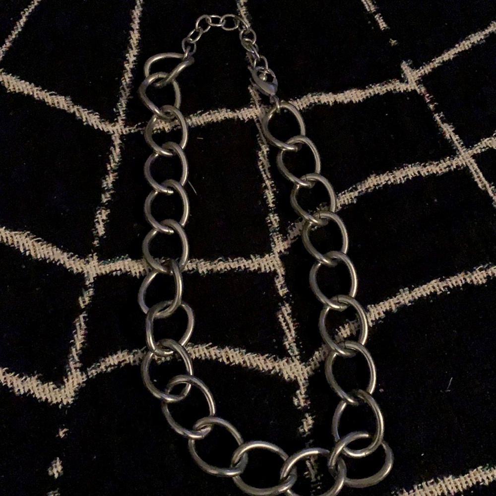 Silver chain necklace